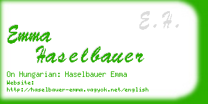 emma haselbauer business card